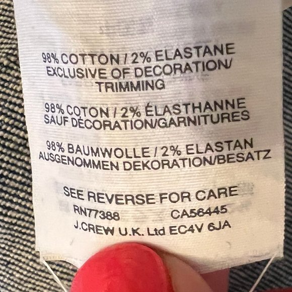 Madewell Classic Denim Mini Skirt with frayed hem Size 28 or M - Picture 6 of 6